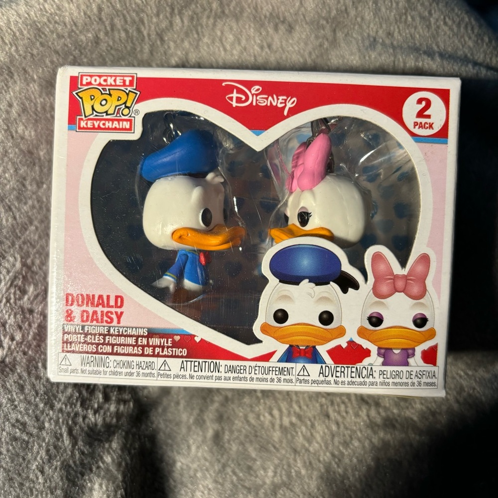 Funko Keychain Pair Donald Duck Daisy Disney